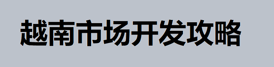 開發(fā)越南市場(chǎng)必備！